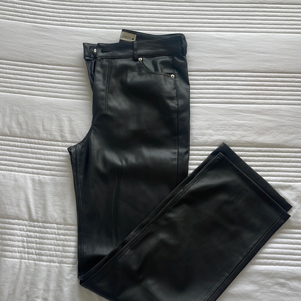 Zara Faux Leather Pants